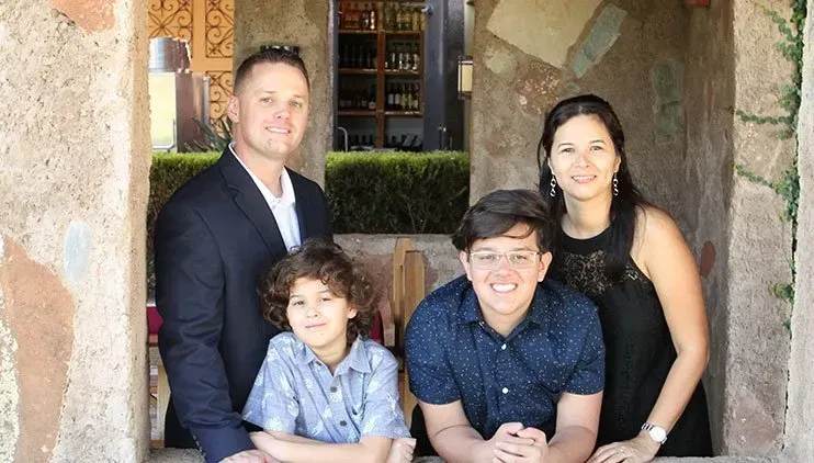 Scott and his family