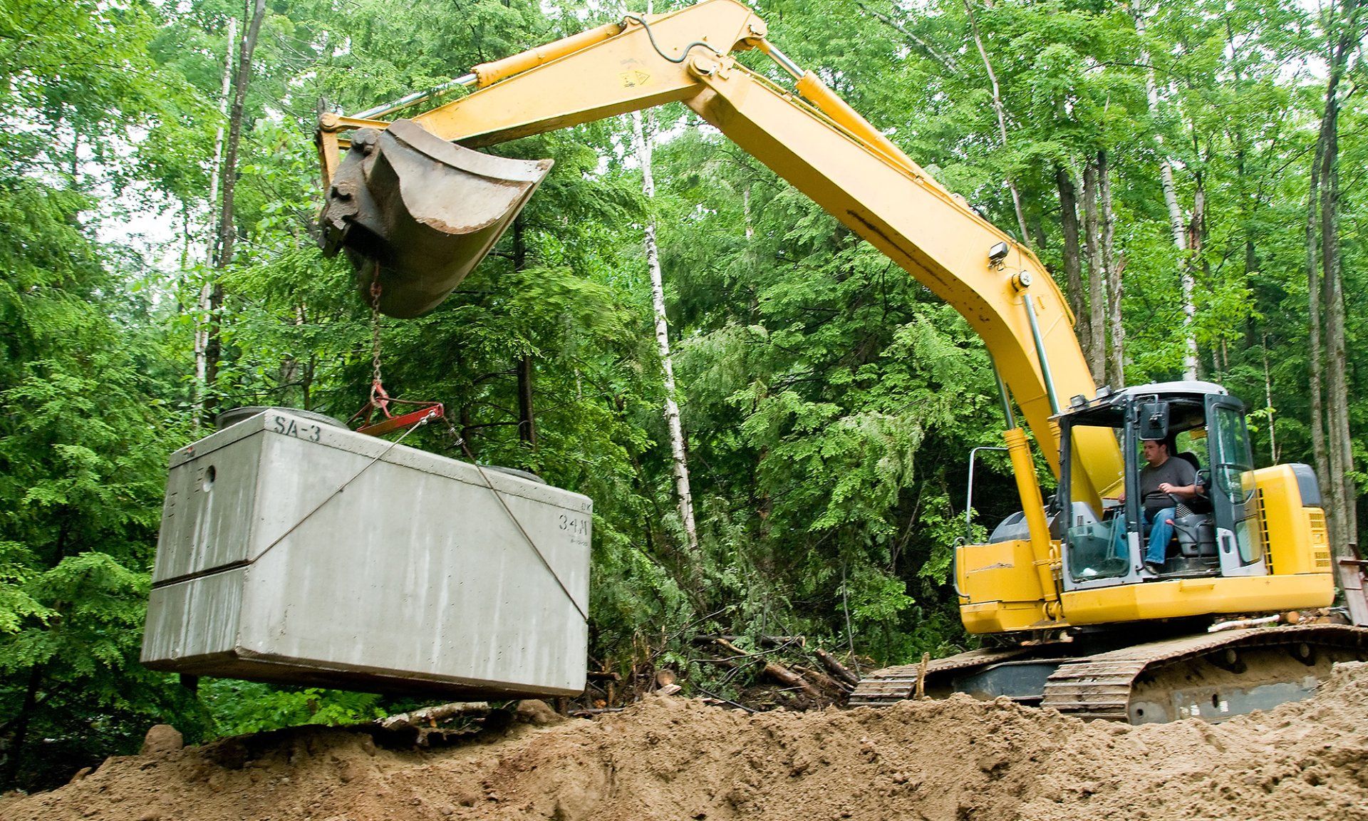 Septic tank installation