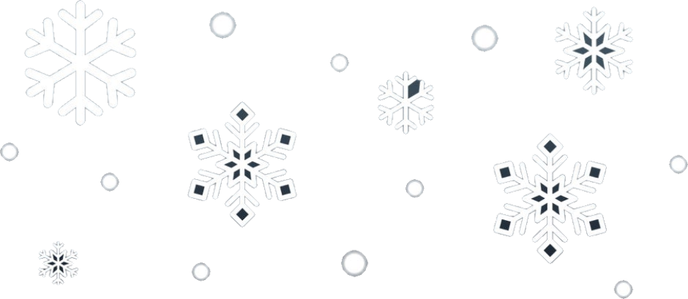 A set of snowflakes