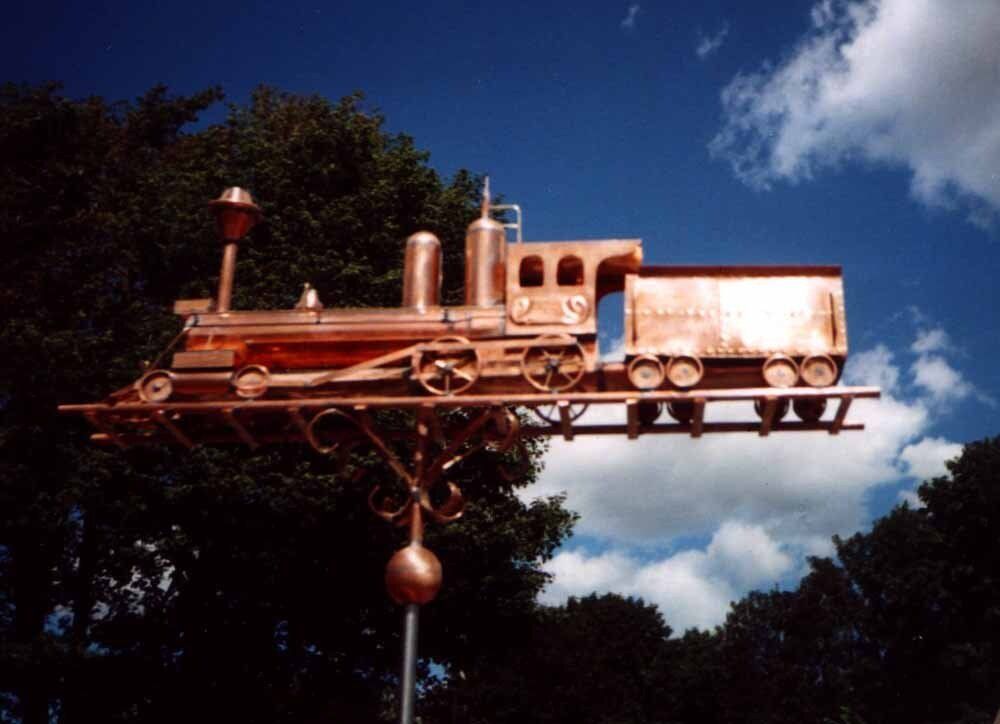 Train weathervane