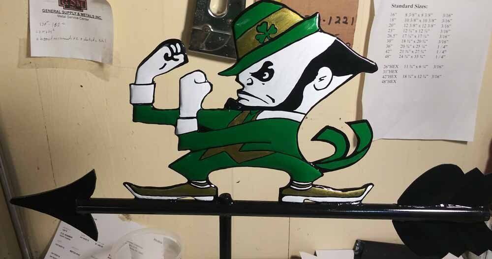 Character weathervane