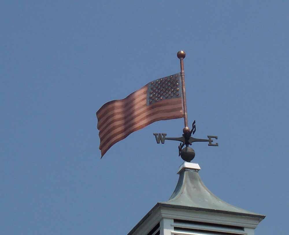 Flag weathervane