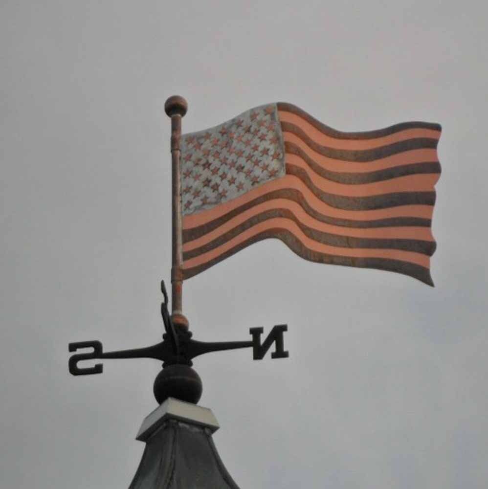 Flag weathervane