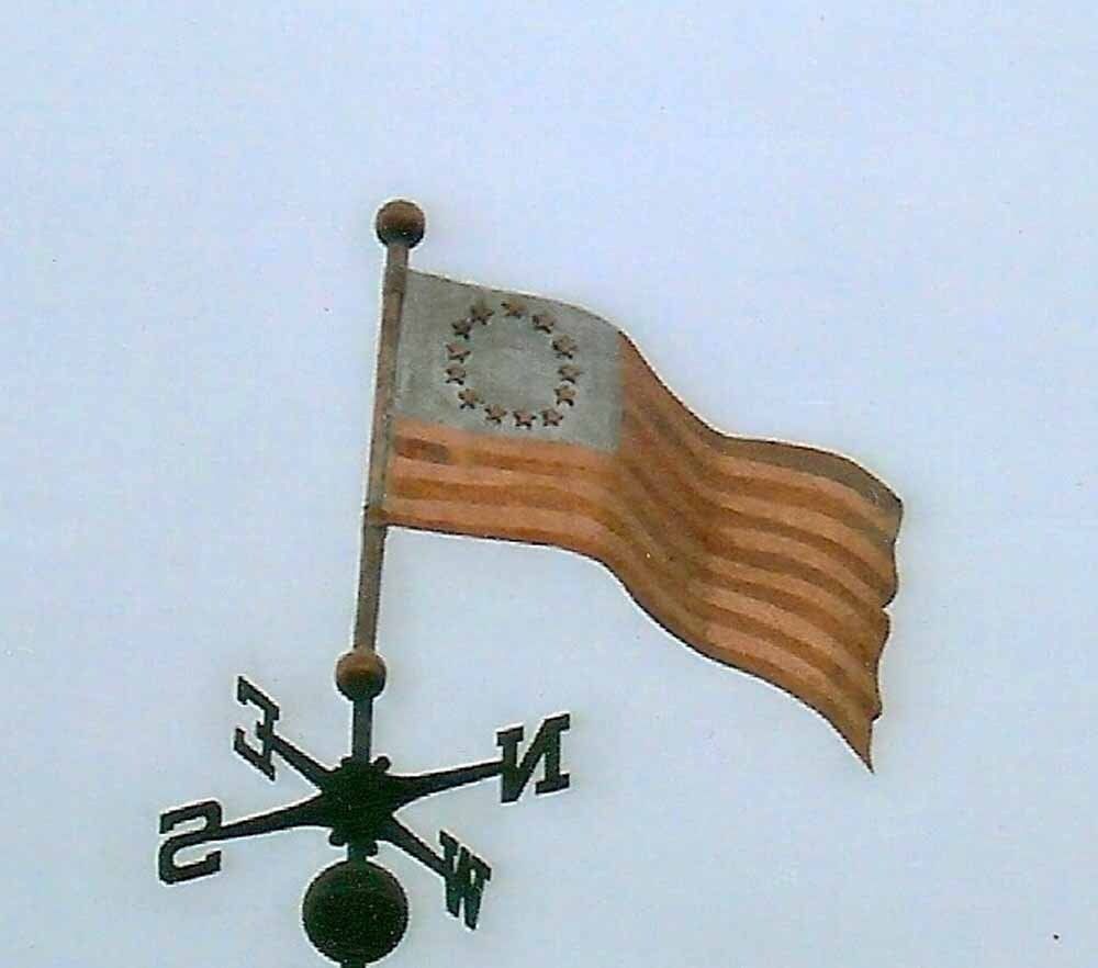 Flag weathervane