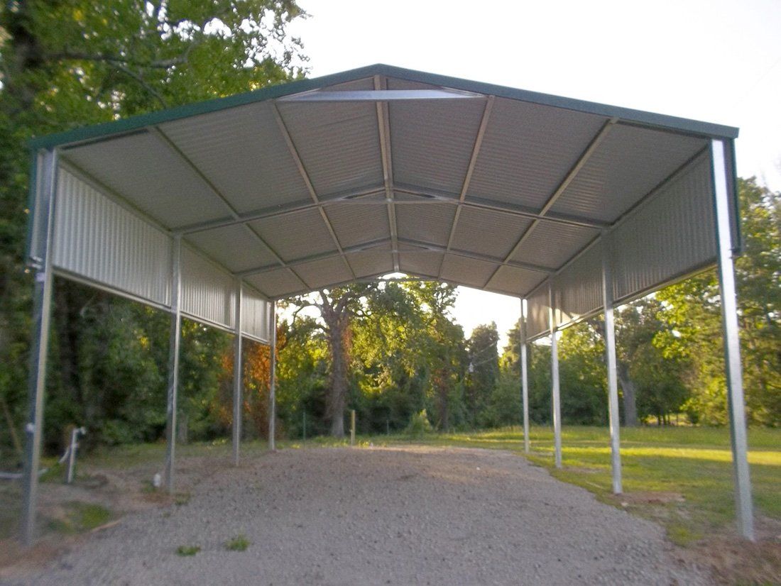 Metal awning