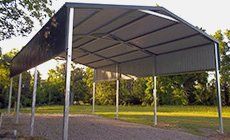 Metal awning