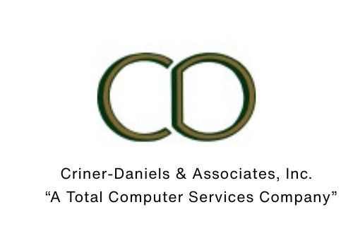Logo for Criner-Daniels & Associates, Inc. with “A Total Computer Services Company” tagline