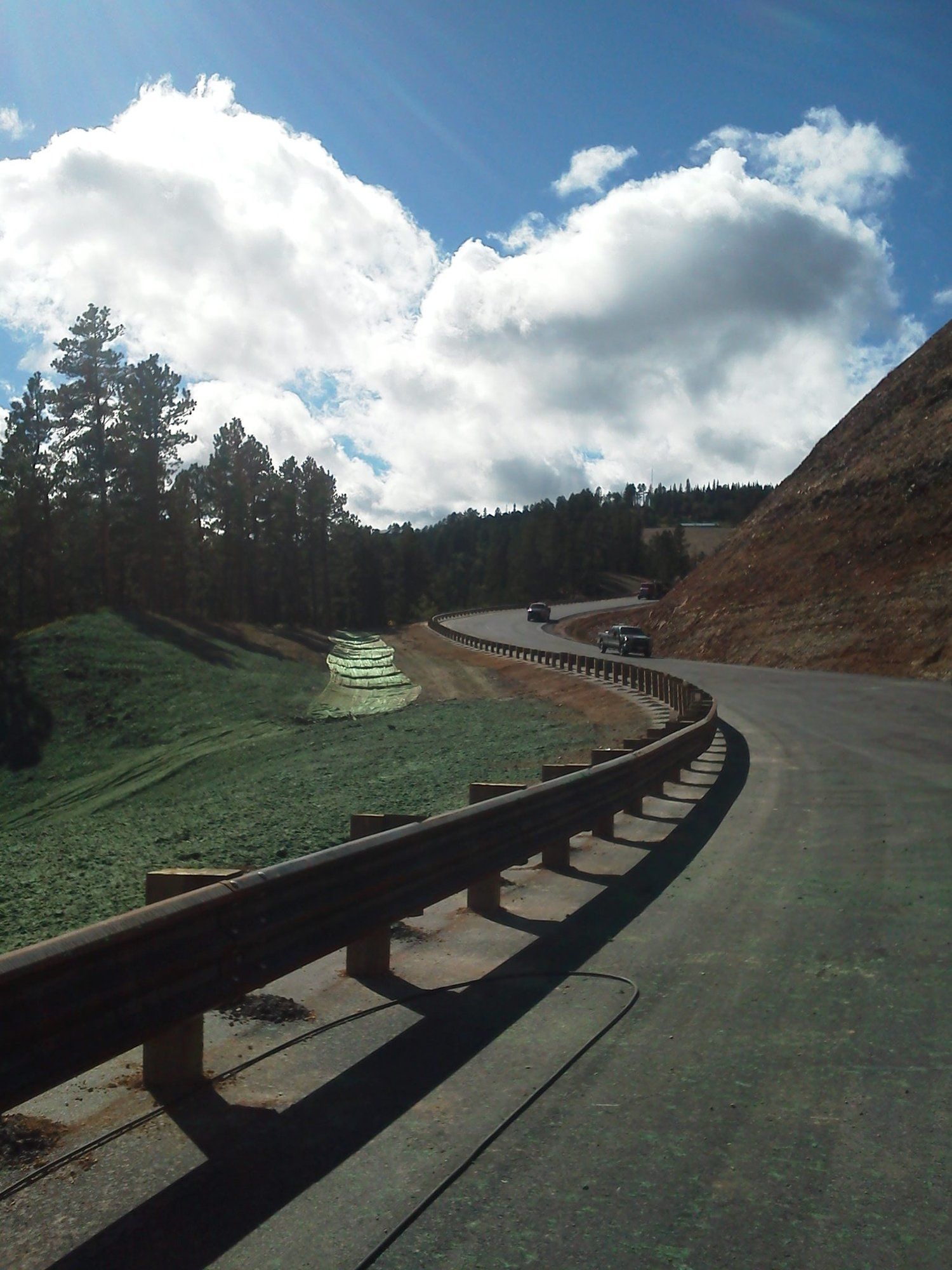 Guardrail on the peak