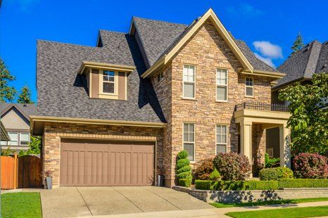 House with stone siding