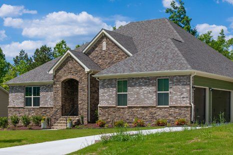 House with stone siding