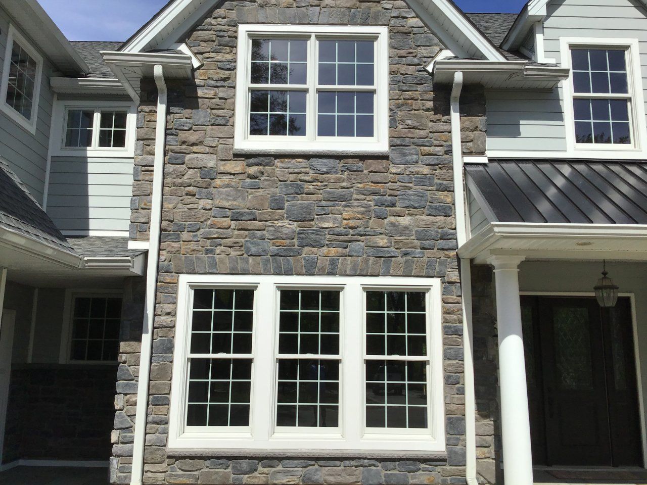House with stone siding