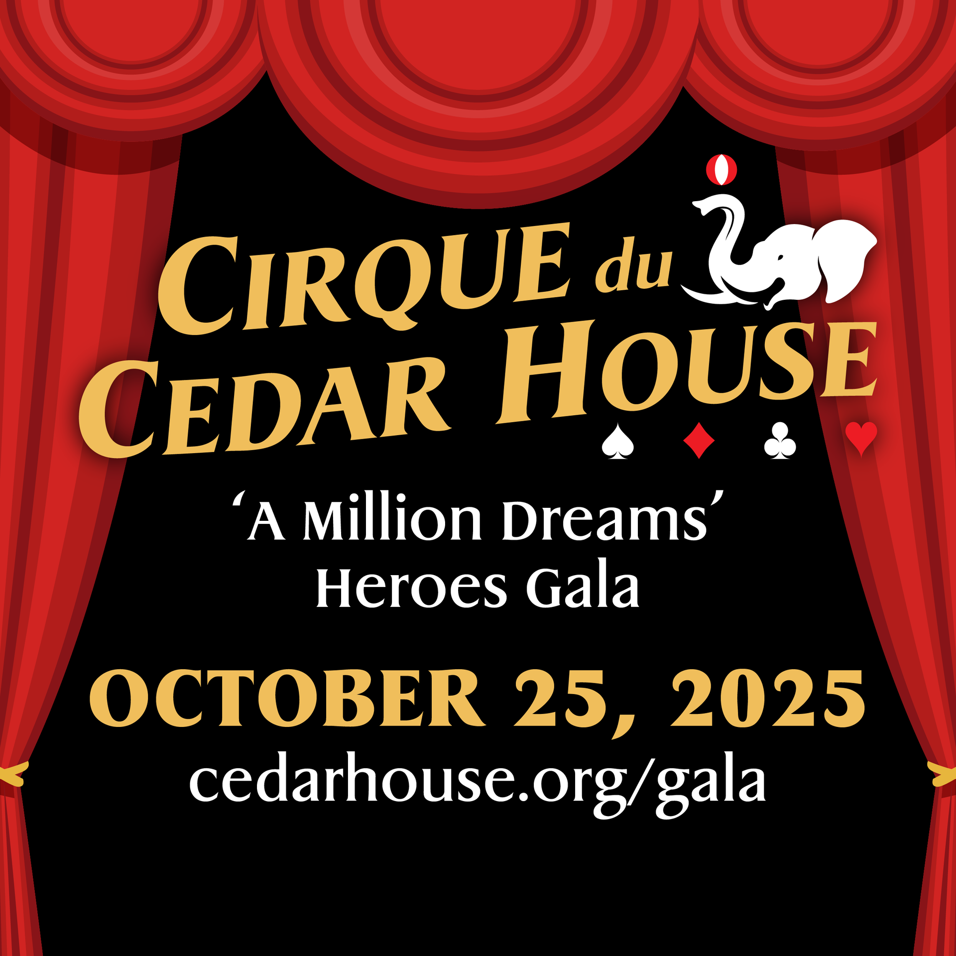A poster for the heroes gala casino night on october 19 2024