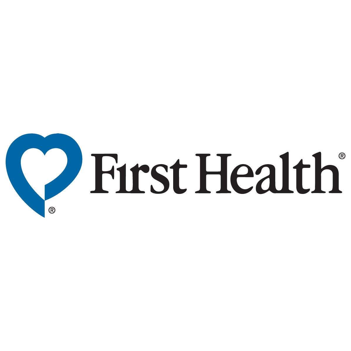 The first health logo has a heart in the middle of it.