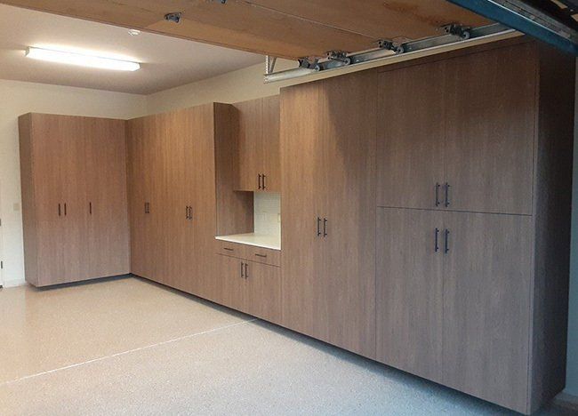 Garage cabinets