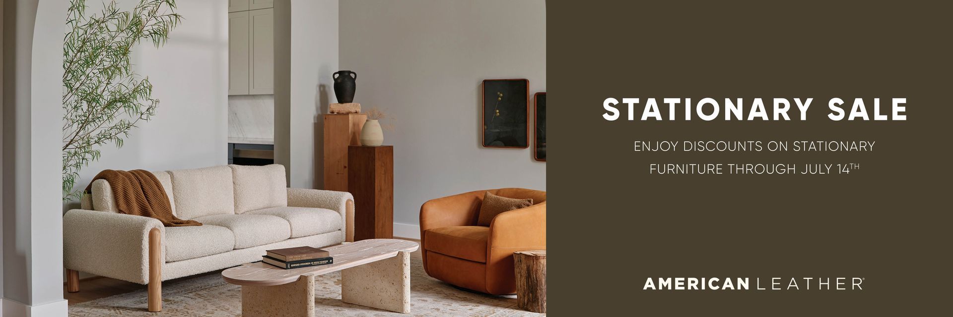 American Leather stationary furniture sale