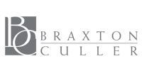 The Braxton Culler logo is a black and white logo.
