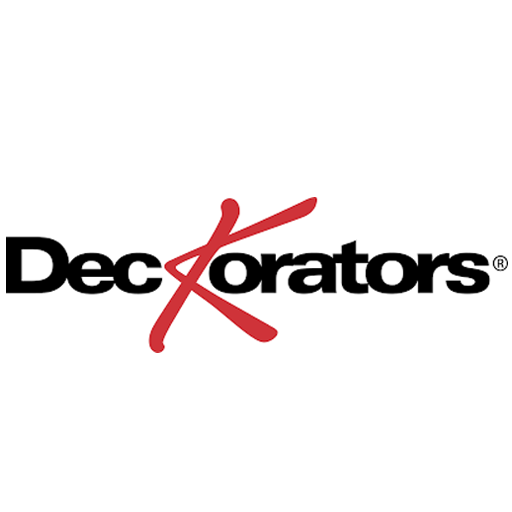 The DecKorators brand logo featuring black text with a stylized red letter K in the center.