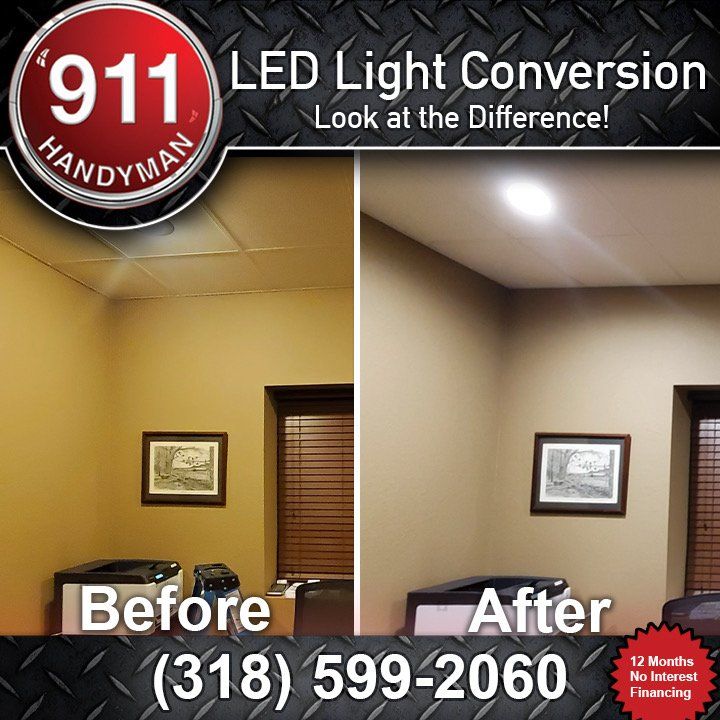 LED Lights Conversion by professional and licensed 911 handyman