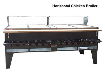Horizontal chicken broiler