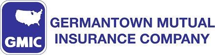 The germantown mutual insurance company logo has a map of the united states on it.