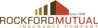 The rockford mutual insurance company logo is shown on a white background