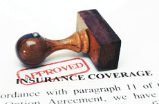 Approved insurance coverage