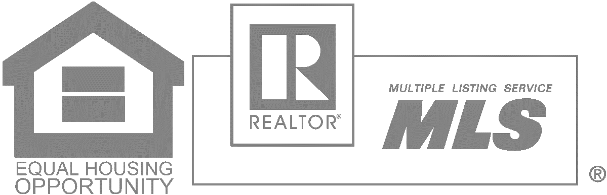 Logos for Equal Housing Opportunity, Realtor, and Multiple Listing Service (MLS).