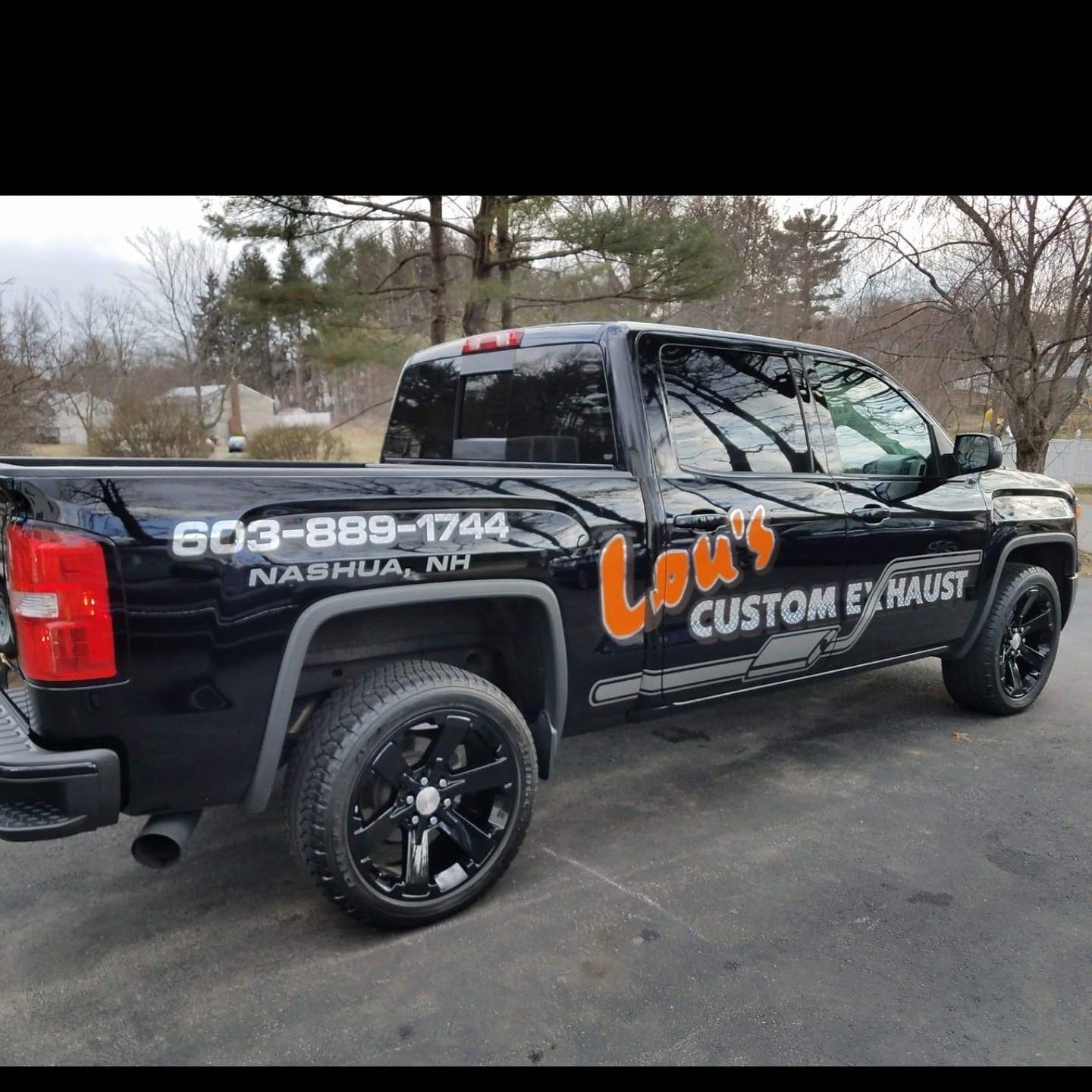 Lou's Custom Exhaust service vehicle
