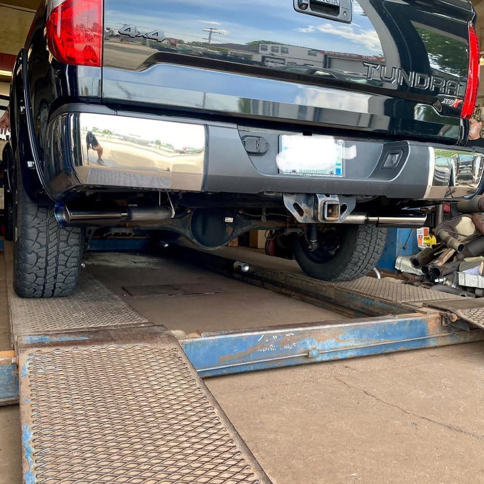 Tundra rear dual exhaust