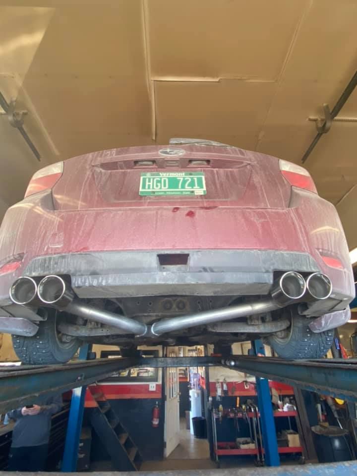 Subaru quad muffler tip