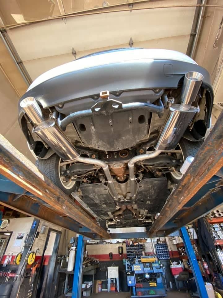 dual stainless muffler