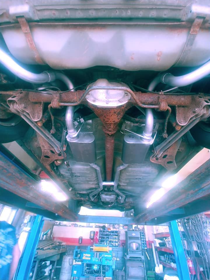 custom dual muffler