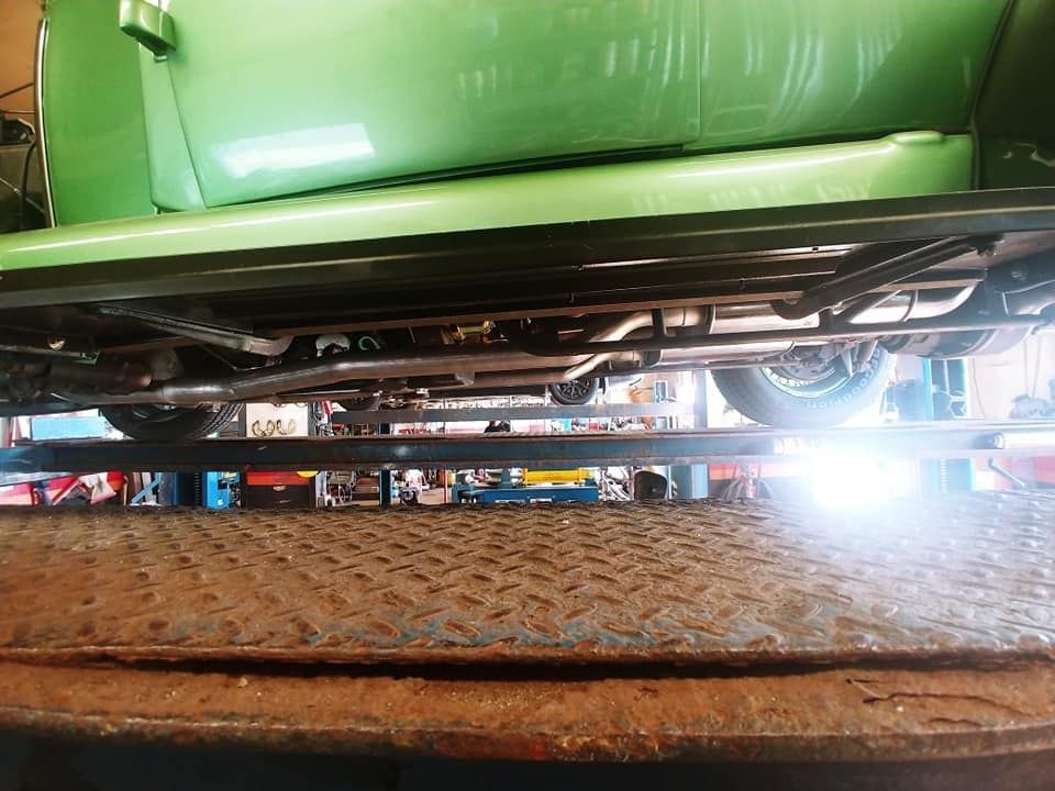customized exhaust system for a classic automobile