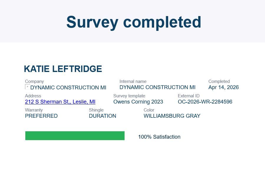 Completed survey 11