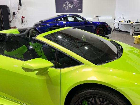 Green Lamborghini