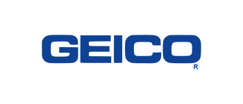 GEICO logo in blue on a white background. The word GEICO is in bold, capitalized letters.