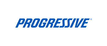 Progressive logo in blue text on white background.
