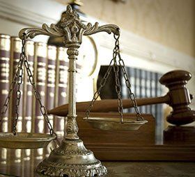 Scale and gavel of justice