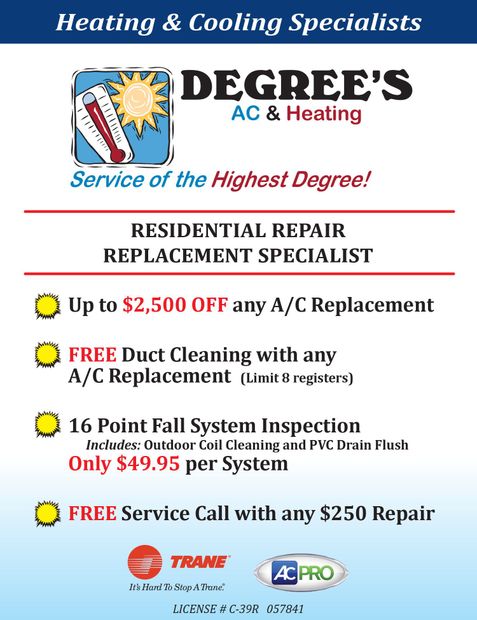 Degree's AC & Heating Offer