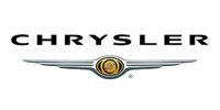 Chrysler logo with the brand name above a stylized silver wing design with a gold center emblem.