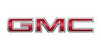 GMC logo in red with a silver outline on a white background.