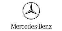 Mercedes-Benz logo: a silver three-pointed star inside a circle, with