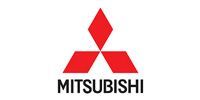 Mitsubishi logo: Three red diamonds arranged in a triangular shape, with the word