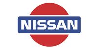 Nissan logo: white text