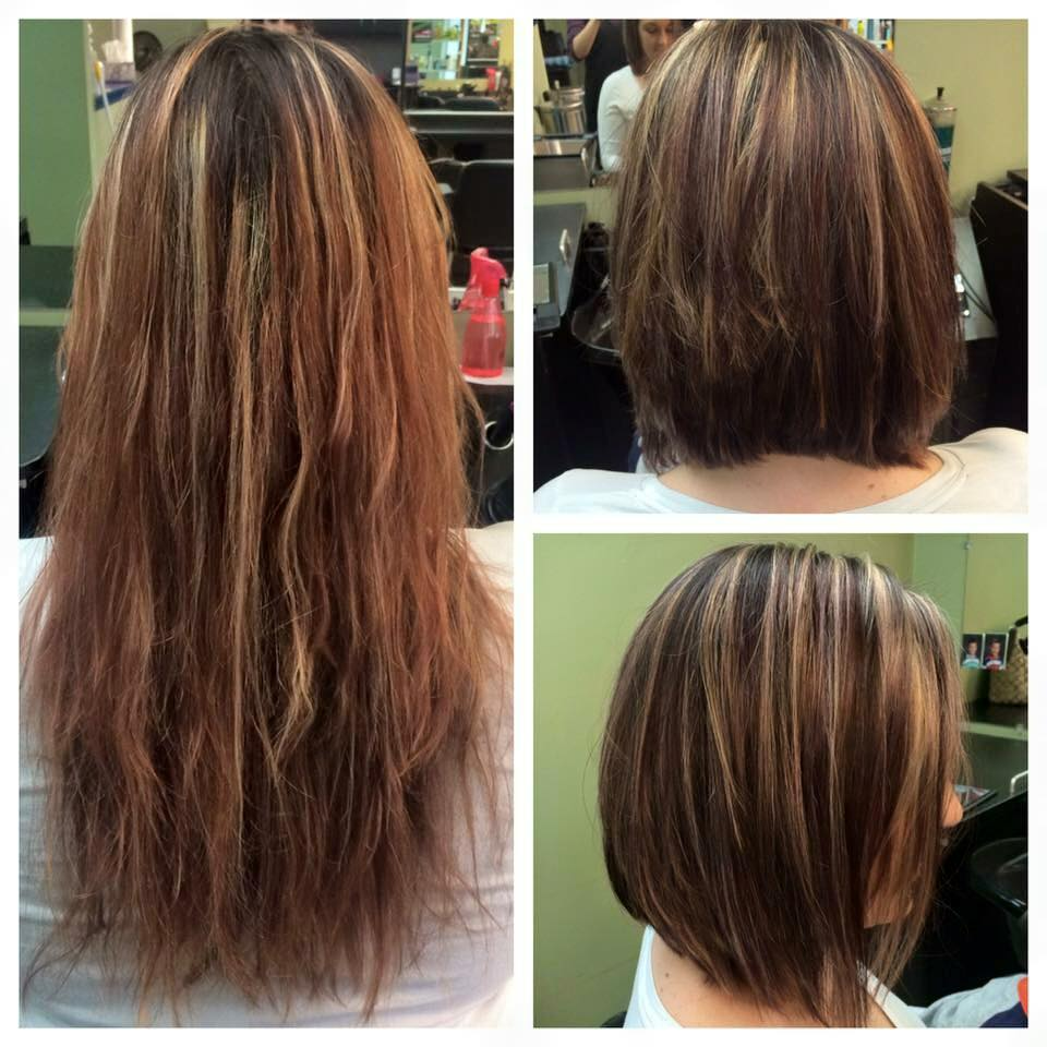 Hair trimming and straightening