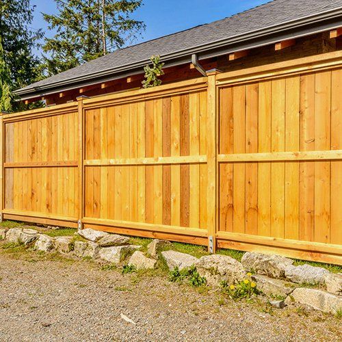 Beautiful wood fence