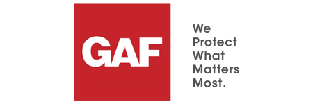 GAF logo with the words