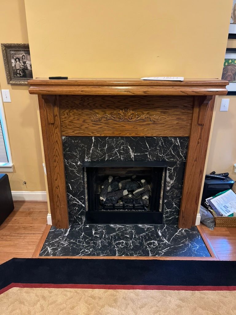 fireplace replacement - after