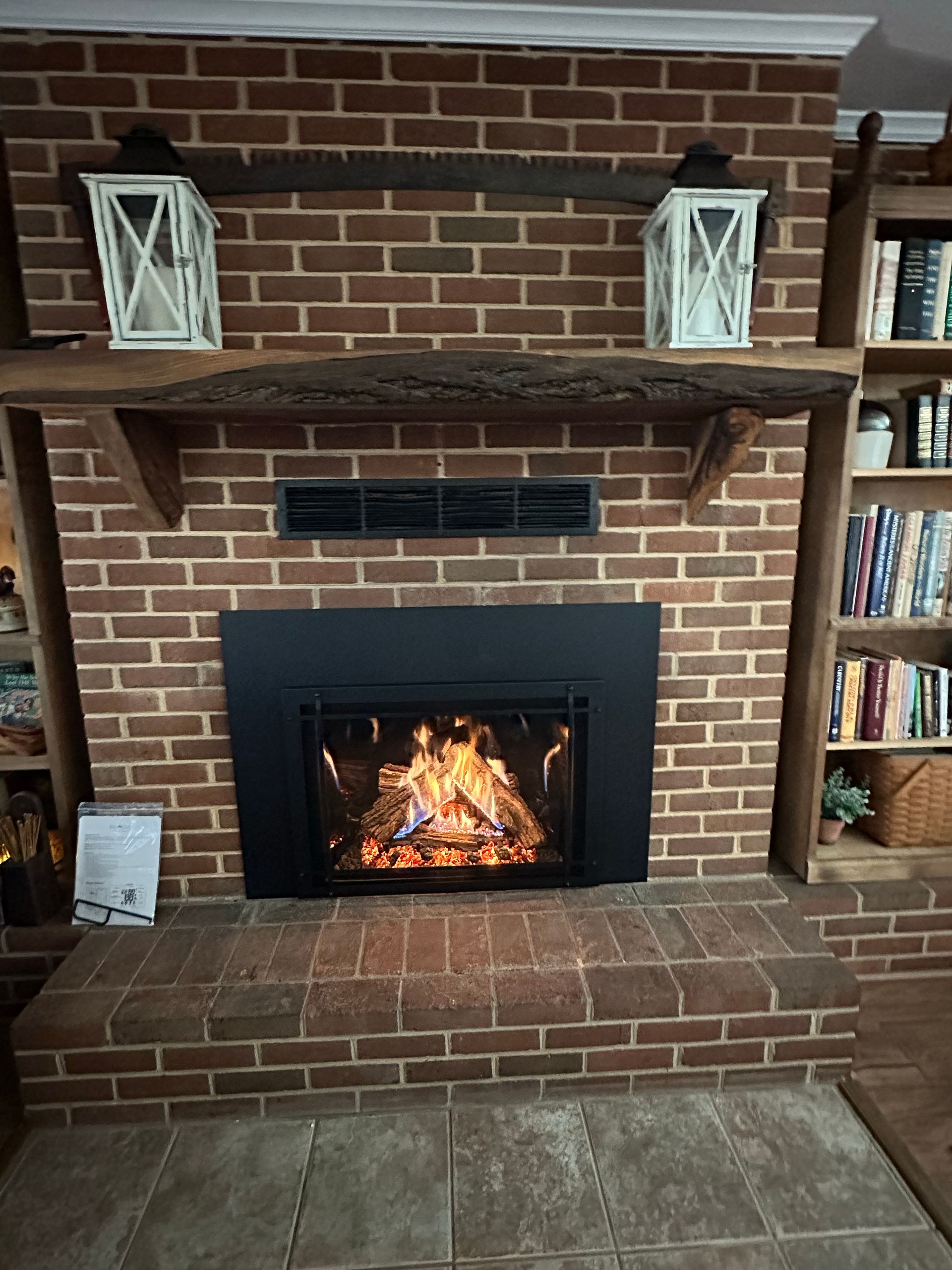 fireplace replacement - after