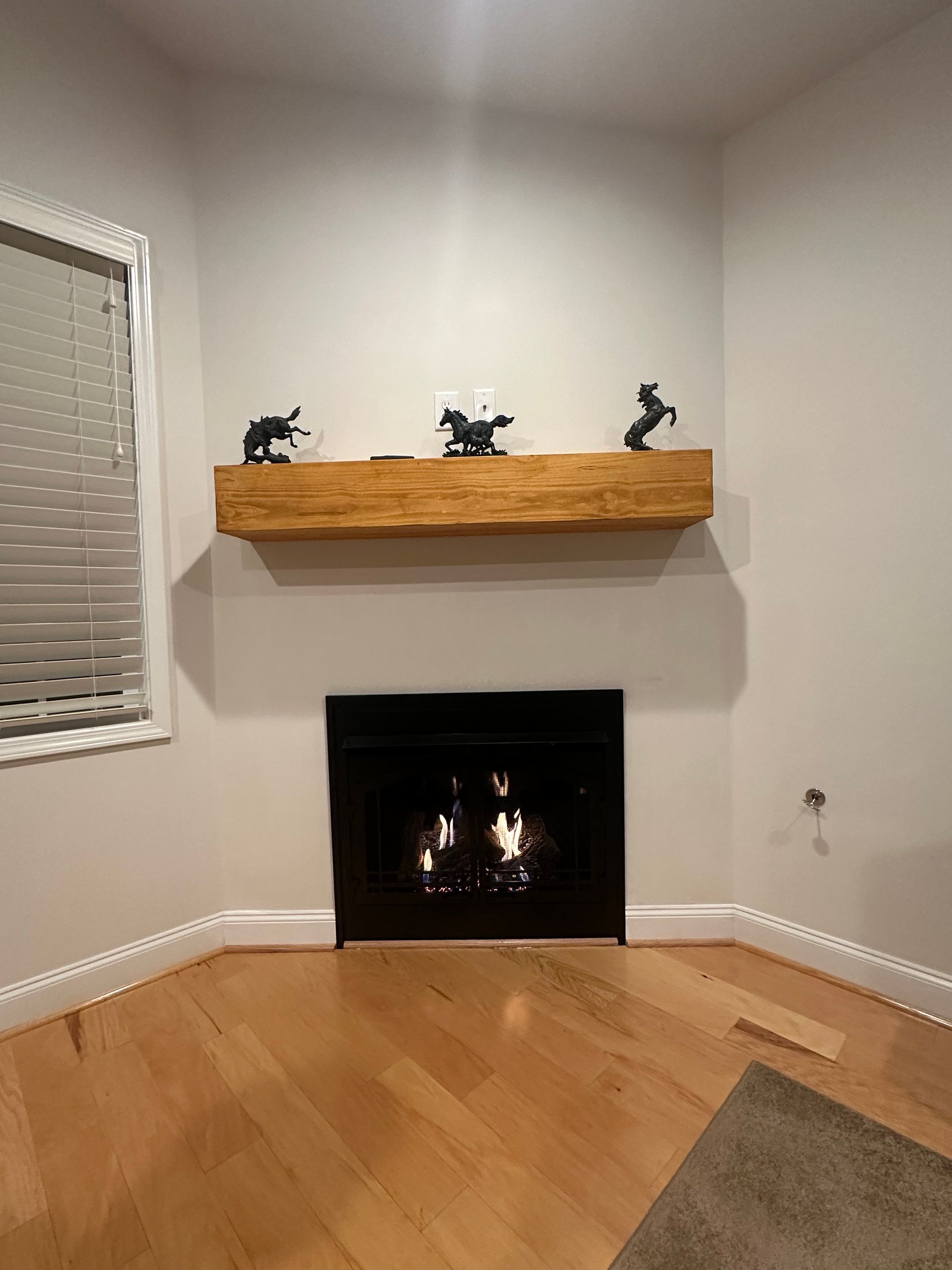 fireplace and mantel update - after